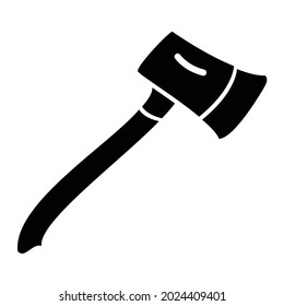 Vector Axe Glyph Icon Design
