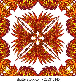 vector Aztec geometric seamless pattern. Background with a Latin American ornament