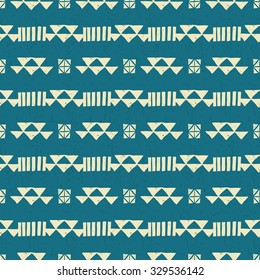 Vector Aztec Seamless Pattern. Geometric abstract background.
