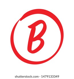 Vector B Red Grade Mark