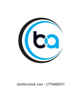 Logotipo de letra del vector BA
Hermoso diseño de logotipo minimalista para marca