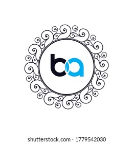 Logotipo de letra del vector BA
Hermoso diseño de logotipo minimalista para marca
