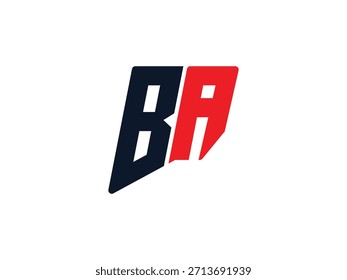 Vector BA logo, Letter BA, AB letter logo design. Initial letter AB 