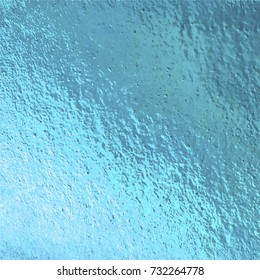 Vector baby blue foil background template for cards, hand drawn ice colored backdrop - invitations, posters, cards.