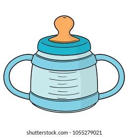 vector of baby bottle