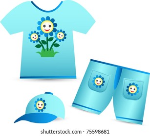 vector baby clothing