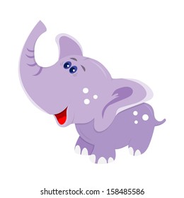 Vector baby elephant