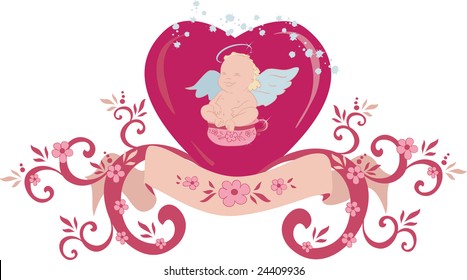 Vector, Baby in heart