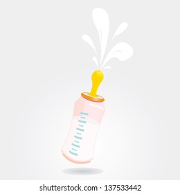 Vector Baby Milk Bottle