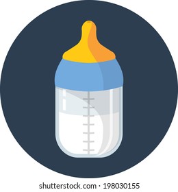 Vector baby milk bottle 