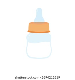 Vector of baby milk in bottle milk