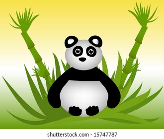 Vector Baby Panda Illustration
