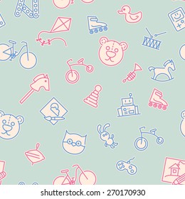 Vector baby pattern
