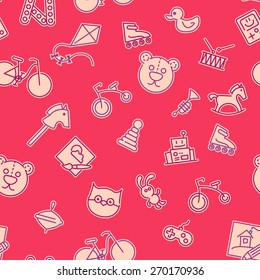 Vector baby pattern