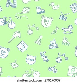 Vector baby pattern