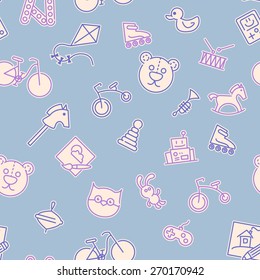Vector baby pattern