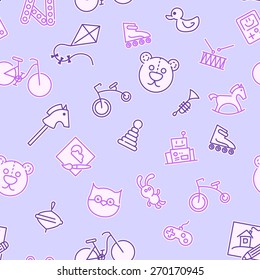 Vector baby pattern
