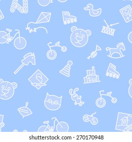 Vector baby pattern