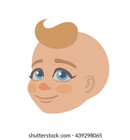 Vector baby portrait