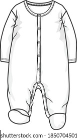 Vektor baby rompers Muster Design.