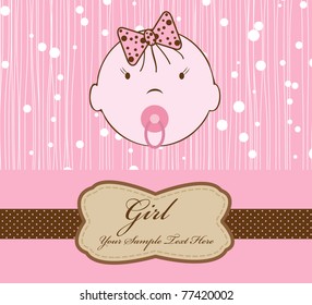 vector baby for scrapbook