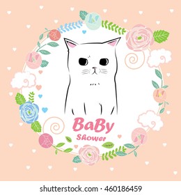 Vector baby shower