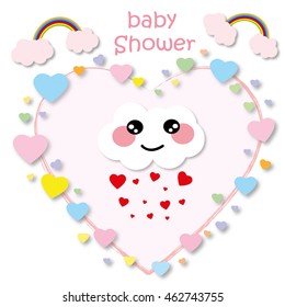 Vector baby shower