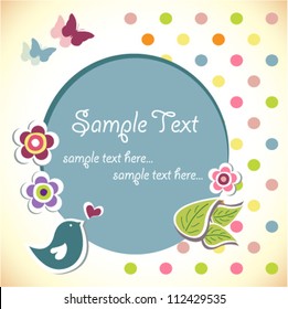 vector baby shower card