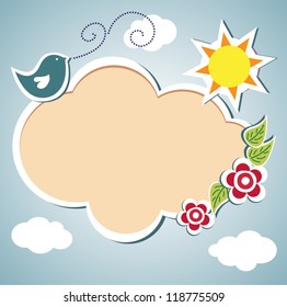 vector baby shower card