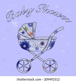 vector Baby shower card
