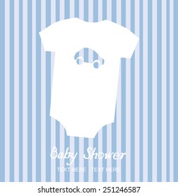 vector baby shower card