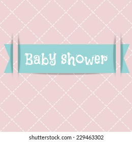 vector Baby shower card. Arrival card.