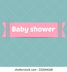 vector Baby shower card. Arrival card.