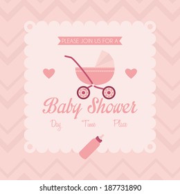 Vector Baby Shower Template Card Illustration Editable