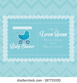 Vector Baby Shower Template Card Illustration Editable