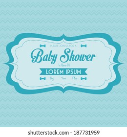 Vector Baby Shower Template Card Illustration Editable