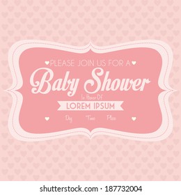 Vector Baby Shower Template Card Illustration Editable