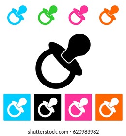 vector baby soother icon