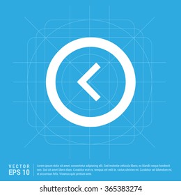 Vector Back arrow icon 