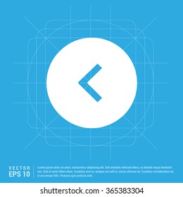 Vector Back arrow icon 
