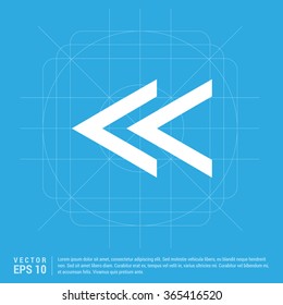Vector Back arrow icon. Vector arrow icon