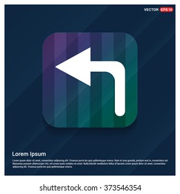Vector Back arrow icon