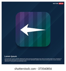 Vector Back arrow icon