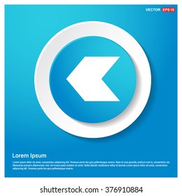 Vector Back arrow icon. Vector arrow icon 