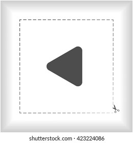 Vector Back arrow icon. Vector arrow icon