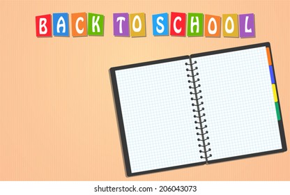 Vector Back ground for Back to School. Easy to edit. Perfect for invitations, announcements and welcome banners.