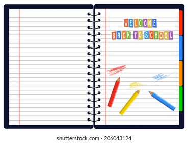Vector Back ground for Back to School. Easy to edit. Perfect for invitations, announcements and welcome banners.