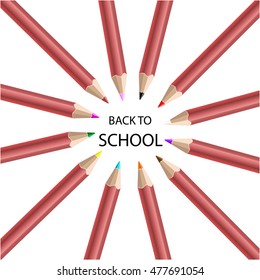 Vector Back to school poster