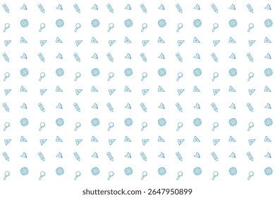 Vector Back to School Seamless Pattern. Seamless vector pattern with school icons such as rulers, pencils, and graduation caps on a white background.