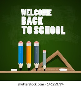 Vector Back to school theme 